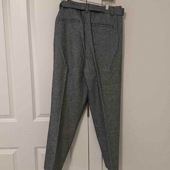 NWT Talbots Linen Blend Pants With Removable Tie Belt 12 - Picture 4 of 7